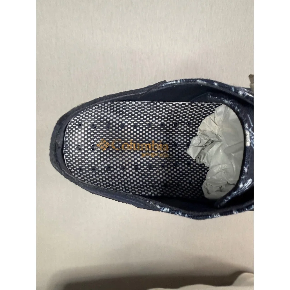 Columbia PFG Bahama Vent Loco II Boat Shoes Mens 11 Navy Blue Marlin Print